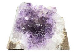 Mini Geode de Ametista AB Base Plana 520g