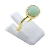 Anel Prata 925 Amazonita Design