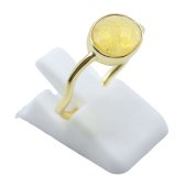 Anel Prata 925 Citrino Design