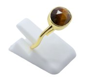 Anel Prata 925 Olho de Tigre Design