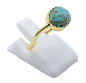 Anel Prata 925 Turquoise Design