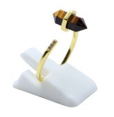 Anel Prata 925 Olho de Tigre Pointe