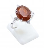 Anel Prata 925 Granada Ovale Impérial