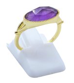 Anel Prata 925 Ametista Ovale