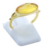 Anel Prata 925 Citrino Ovale