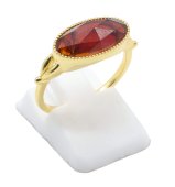 Anel Prata 925 Granada Ovale