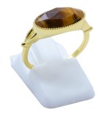 Anel Prata 925 Olho de Tigre Ovale