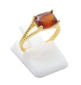 Anel Prata 925 Granada Rectangle