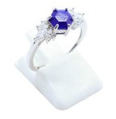 Anel Prata 925 'Flocon d'Argent' - Lápis-Lazúli