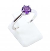 Anel Prata 925 'Rond Sublime' - Ametista