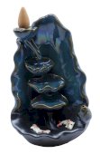 Porte-Incenso Backflow Cascade Poissons Céramique 11cm