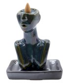 Porte-Incenso Backflow Visage Design 16cm