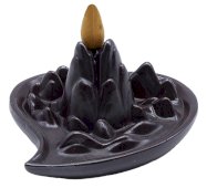 Porte-Incenso Backflow Montagne Coração 14cm