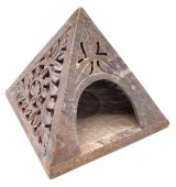 Castiçal Pedra Pirâmide 12cm