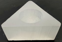 Castiçal Selenite Triangle 8cm