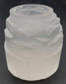 Castiçal Selenite Montagne 8cm
