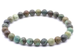 Pulseira Turquoise Africaine perles 6mm