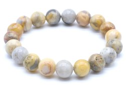 Pulseira Ágata Crazy Lace perles 10mm