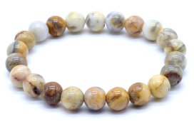 Pulseira Ágata Crazy Lace perles 8mm