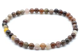 Pulseira Ágata Fossile perles 4mm