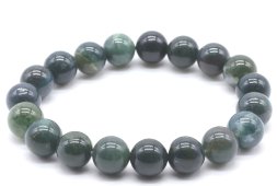 Pulseira Ágata Mousse perles 10mm