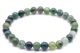 Pulseira Ágata Mousse perles 6mm