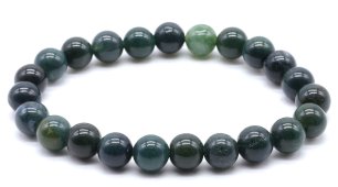 Pulseira Ágata Mousse perles 8mm