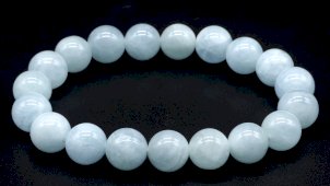 Pulseira Aigue Marine 'AA' perles 10mm