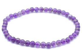 Pulseira 'Dark' Ametista perles 4mm