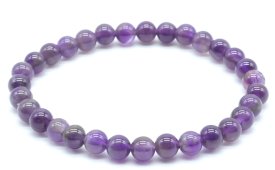 Pulseira 'Dark' Ametista Perles 6mm