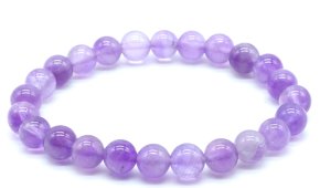 Pulseira 'Purple Light' Ametista Perles 8mm