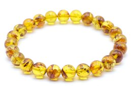 Pulseira Âmbar Obscure perles 8mm