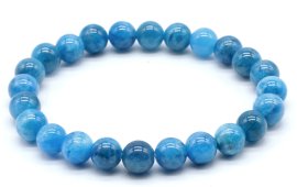 Pulseira Apatite 'AAA' perles 8mm