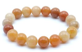 Pulseira Aventurina Orange perles 10mm