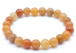 Pulseira Aventurina Orange perles 8mm