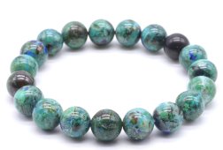 Pulseira Azurite 'AAA' perles 10mm