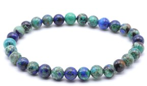 Pulseira Azurite 'AAA' perles 6mm