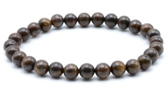 Pulseira Bronzite perles 6mm