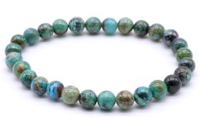 Pulseira Crisocola 'AA' perles 6mm