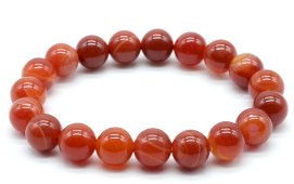 Pulseira Cornalina Rubanée perles 10mm