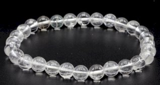 Pulseira Cristal de Rocha perles 6mm