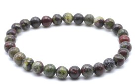Pulseira Jaspe Sangue de Dragão perles 6mm