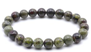 Pulseira Jaspe Sangue de Dragão perles 8mm