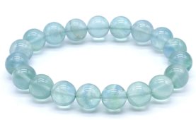 Pulseira Fluorita Azul 'AA' perles 10mm