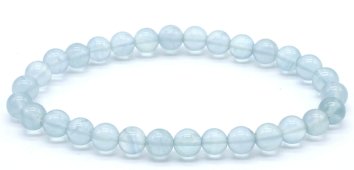Pulseira Fluorita Azul 'AA' perles 6mm