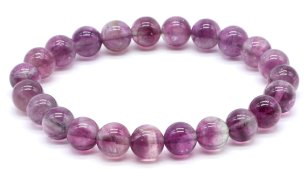 Pulseira Fluorita Violette perles 8mm