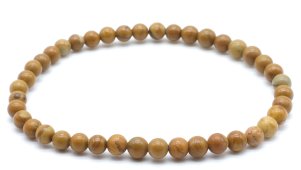 Pulseira Madeira Fossile perles 4mm