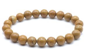 Pulseira Madeira Fossile perles 8mm