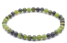 Pulseira Jade Néphrite perles 4mm