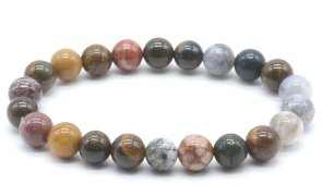 Pulseira Jaspe Océan perles 8mm